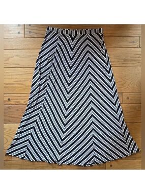 Falls Creek Black and White A Line Maxi Skirt